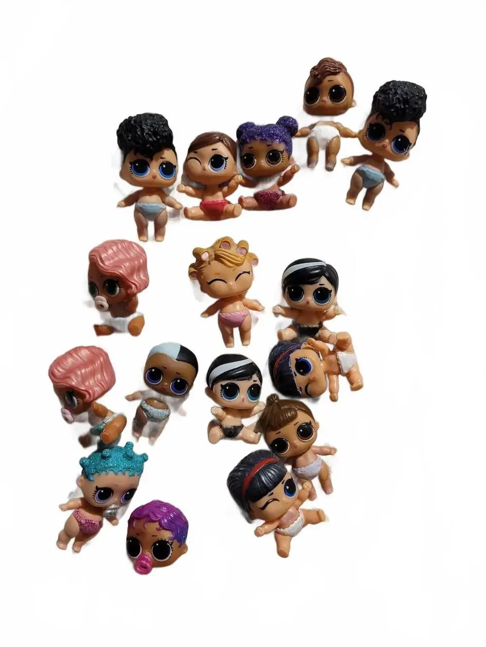 LOL Surprise Baby Dolls Lot of 15 Miniature Figures